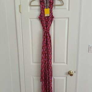 Dvf x Target XS pink orange jumpsuit NWT